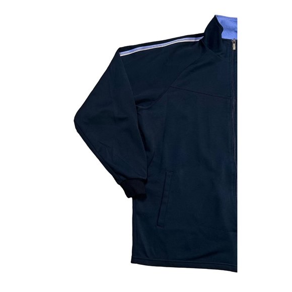 NIKE Dri-Fit Jacket Women's Full Zip Long Sleeve High Neck Sweatshirt Navy XL - Picture 5 of 11